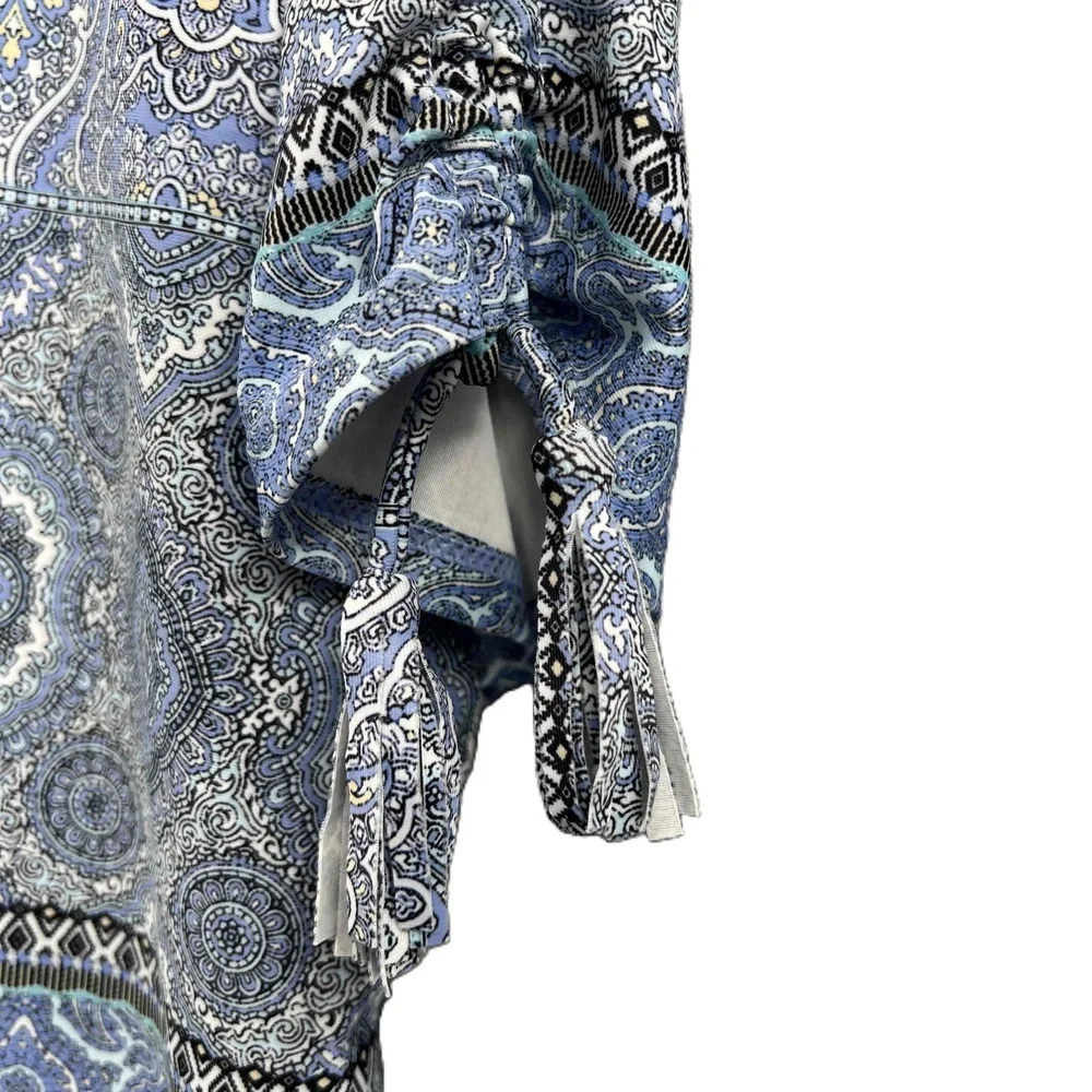 Seafolly Blue Paisley‎ Rashguard Short-Sleeve Swim Shirt Kids Size 12